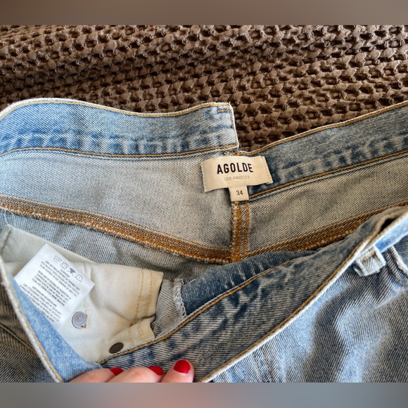 Agolde Criss Cross short in Symbol - Picture 7 of 7